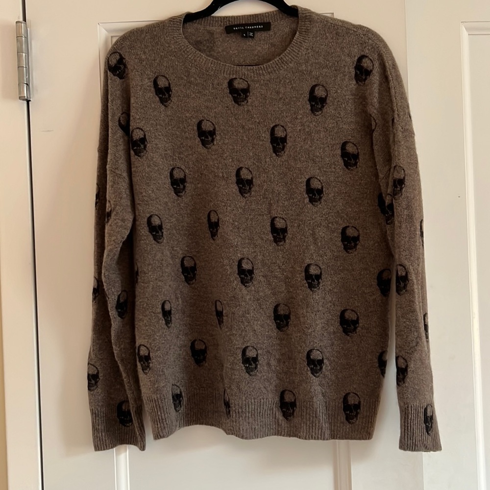 Skull Cashmere Oversized Sweater